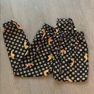 Zara Tiger Print Silky Joggers